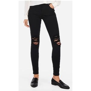 Express Black High Waist Legging Jean Size 8s
